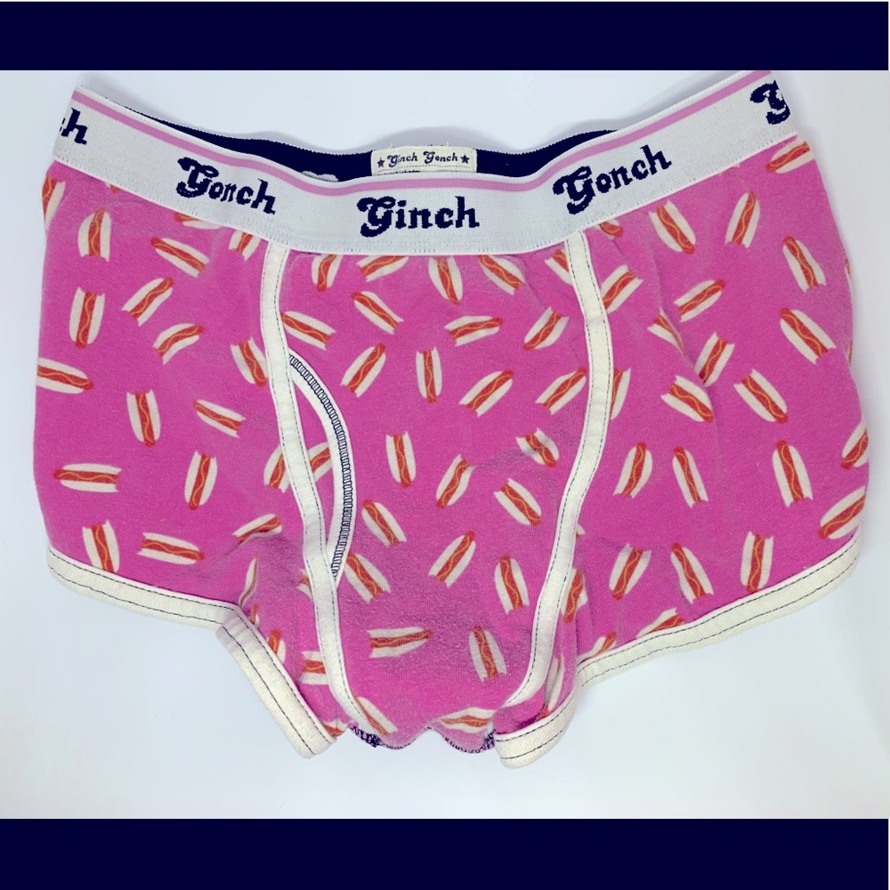 Ginch Gonch trunks—hotdogs! Size M